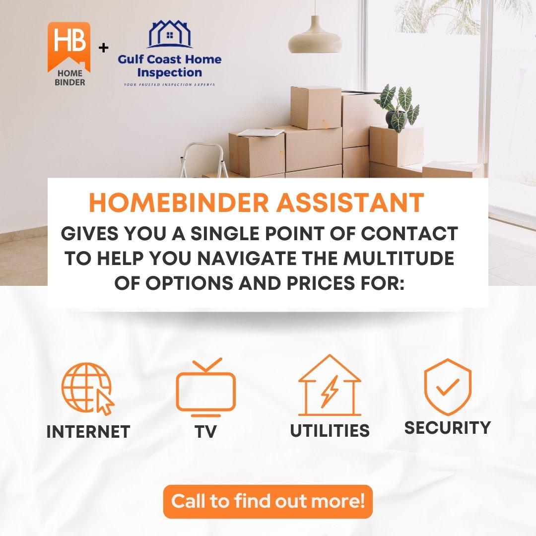 HomeBinder Assistant — single point of contact for internet, TV, utilities, and security